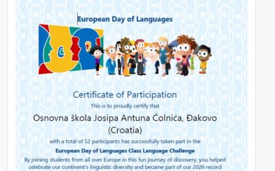 Languages Unite –                                            Europski dan jezika 2026.